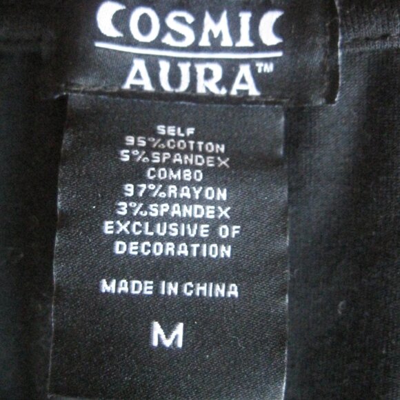 Hot Topic Cosmic Aura Sailor Moon Black Shirt Sze Medium Crescent Moon Back Flap - Picture 2 of 8